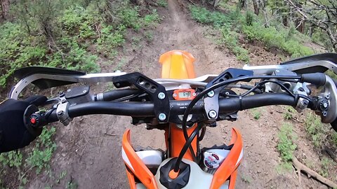 Bocco Mountain CO on the KTM