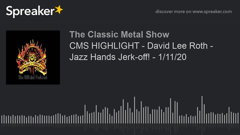 CMS HIGHLIGHT - David Lee Roth - Jazz Hands Jerk-off! - 1/11/20