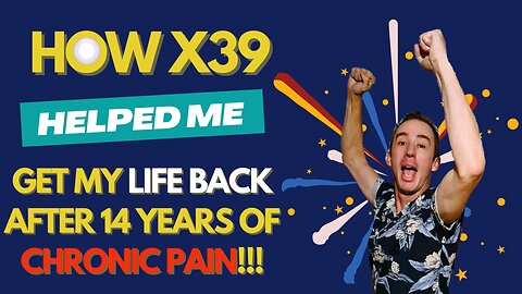 X39 helped me get my life back after 14 years of chronic pain & helped my Mum's back & endurance 🥳🥳🥳