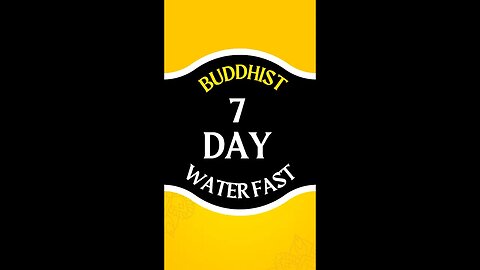 Buddhist Water Fasting: A Spiritual Journey to Inner Tranquility (7 Day, 86 Hour Journey)