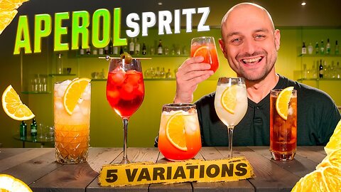 How to make Aperol Spritz w/o Aperol (5 versions)