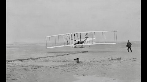 The Wright Brothers first powered flight, Dec. 17th, 1903