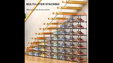 AOHMPT 10 Pack Shoe Box,Drop Front Shoe Box,Clear Plastic Stackable Sneaker Box