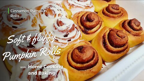 Irresistible Cinnamon Pumpkin Rolls | Perfect Fall Baking Recipe! How to Make Pumpkin Cinnamon Rolls