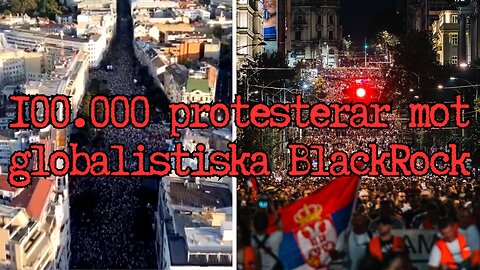 Media mörkar enorm protest mot BlackRock - 100.000 personer deltog