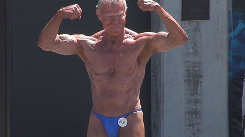 Jim Arrington 80 Year Old Bodybuilder Competing at Muscle Beach