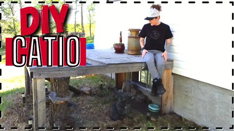 DIY Backyard Catio | Keep cats happy and safe outside!!