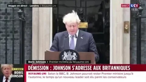 Boris Johnson, a annoncé sa démission à la tête du Parti Conservateur