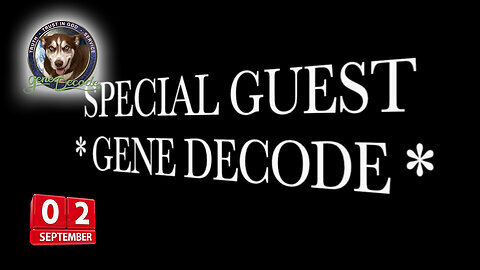 Sept 2, Dive Deep With Special Guest Gene Decode