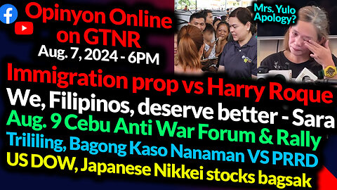 Sara Duterte: We, Filipinos, deserve better | Roque Black Prop | GTNR with Ka Mentong and Ka Ado