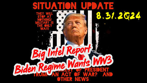 Situation Update 8-31-2Q24 ~ Q Drop + Trump u.s Military - White Hats Intel ~ SG Anon Intel