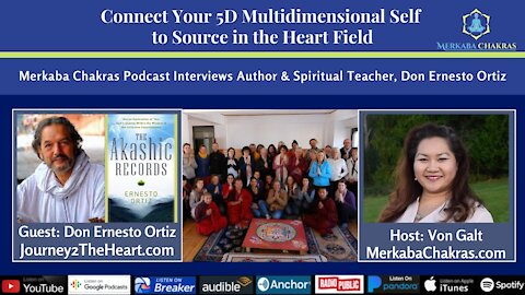 Connect Your 5D Multidimensional Self to Source w/Don Ernesto Ortiz: Merkaba Chakras Podcast #35