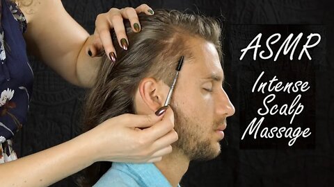 ASMR Intense Scalp Massage Sounds & Spoolie Combing – The Return of Ryan w/ Corrina Rachel