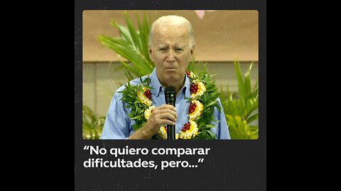 Biden compara los catastróficos incendios en Hawái con un pequeño incendio que tuvo en su cocina