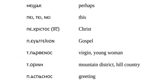 Ch 5 Vocabulary "Introduction to Sahidic Coptic" by Thomas O Lambdin