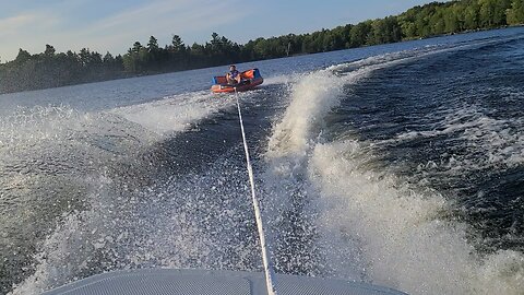 Tubing on Boat - Fun time Summer 2023