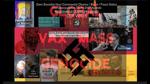 Mass Vax Genocide Holocaust Underway 2021,2022, 2023/ Hitler the Amateur 30 min