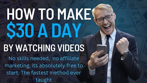 How to make money online watching videos