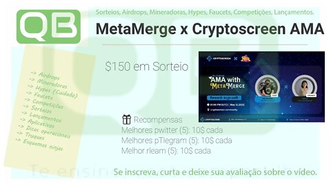 Airdrop - MetaMerge x Cryptoscreen AMA - 12/05/2022