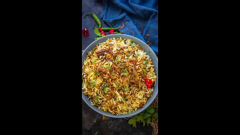 Telangana style mushroom biryani for you 🍽️ #avenuedish #food #foryou