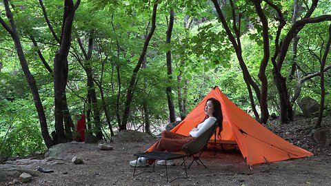 Solo in the Rain Forest Tarpaulin Tents Attractive Camping