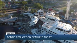 Debris application deadline