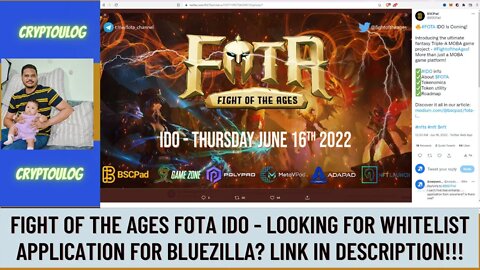 Fight Of The Ages FOTA IDO - Bscpad, Gamezone, Nftlaunch, Adapad, Metavpad? How To Whitelist?