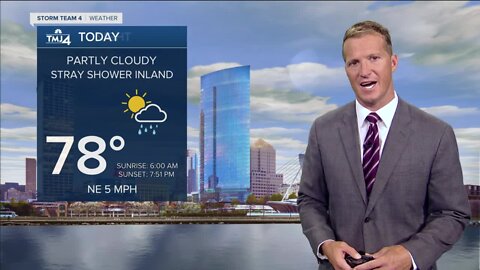 Nice summer weather continues, chance of isolated shower for some