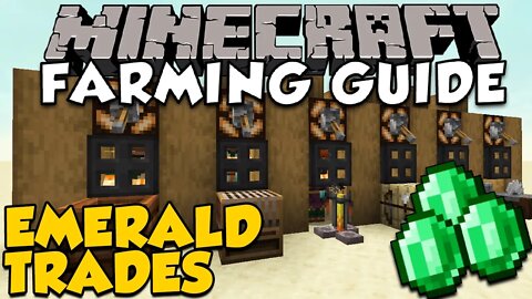 The BEST Villager Trades For Farming Emeralds | Minecraft Farming Guide (New Guide in Description)