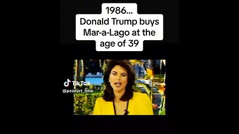 Donald Trump bought Mara Lago back in 1984 🤔 at 39 years old 🇺🇸