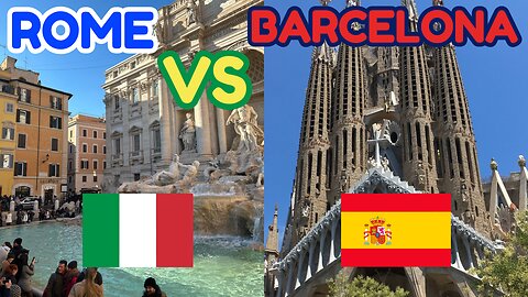 ROME 🇮🇹 vs BARCELONA 🇪🇸 Which city should YOU visit? 🤔