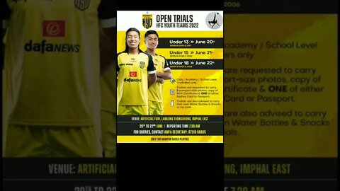 HFC Youth Teams Trials.// Imphal East Trials..