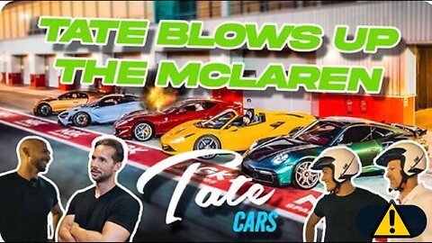 ANDREW TATE Crashes McLaren! 765 LT VS Bugatti Chiron in Dubai