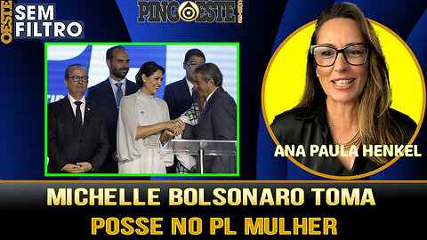 Michelle Bolsonaro toma posse do PL Mulher e ironiza caso das jóias [ANA PAULA HENKEL]