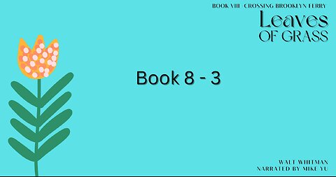 Leaves of Grass - Book 8.3 - Crossing Brooklyn Ferry - Walt Whitman