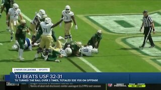 TU Beats USF 32-31