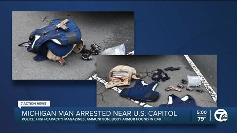 Michigan man with high-capacity magazines, body armor and fake badge arrested near US Capitol