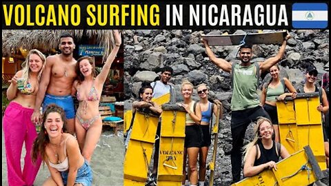 SURVIVING EXTREME VOLCANO BOARDING IN NICARAGUA! 🇳🇮