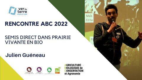 Semis direct dans prairie vivante en bio, par Julien Guéneau