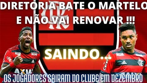 BOMBA!!! VITINHO E RODINEI NÃO VÃO RENOVAR!!!