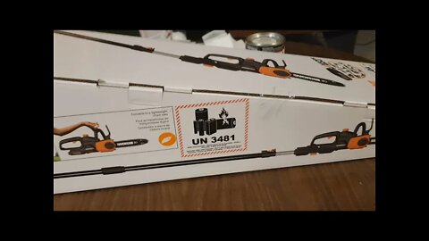 Worx Pole Saw/Chain Saw. Unbox and Review.