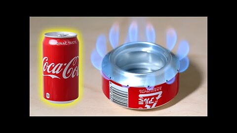 Challenge to recycle Coca-Cola！/ Make a simple alcohol stove (soda can stove)