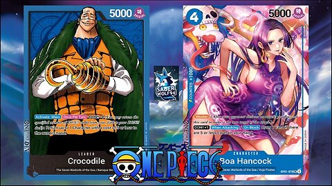 One Piece TCG Seven Warlords of the Sea Crocodile Deck!!