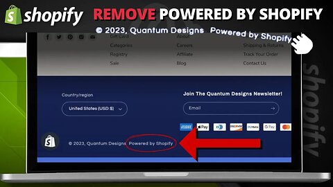 How To Remove Shopify From Your Store Footer