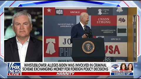 Rep Comer: We're Very Confident FBI Docs Alleging Biden Criminal Scheme Exists