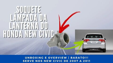 Faça a Troca Você Mesmo e Gaste Pouco $!! Soquete para Lanterna Honda New Civic | GkM