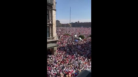 500,000 Mexicans gather in El Zocalo Mexico City to protest free and fair elections