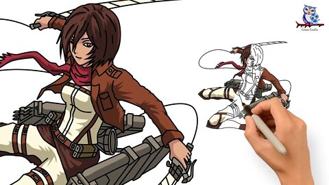 How To Draw Mikasa Ackerman - Attack on Titan Anime