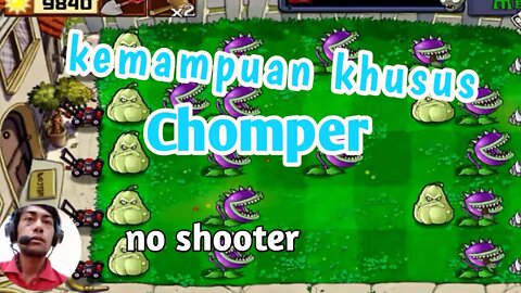 Plants vs zombies Survival day mode | Chomper vs zombies PvZ