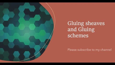 Gluing sheaves and Gluing schemes